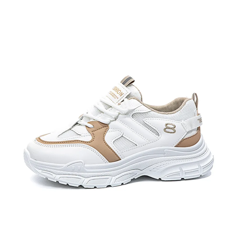 

Women's casual and comfortable dad shoes color-blocked heightened thick-soled versatile casual sneakers