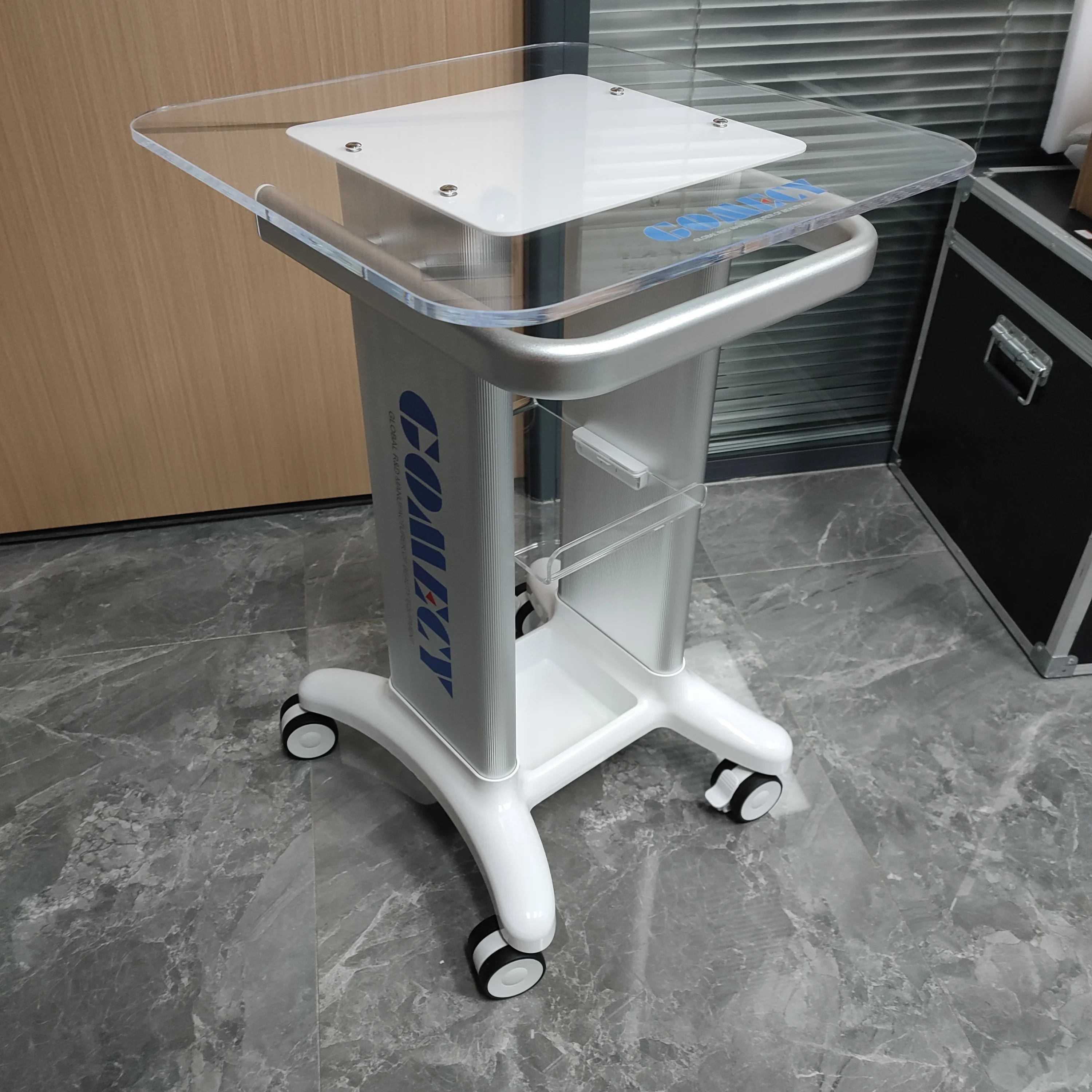 2024 GOMECY Salon Trolley Beauty Hairdresser Trolley Pedestal Rolling  Tool Stand Instrument Tray for Beauty Hairdresser