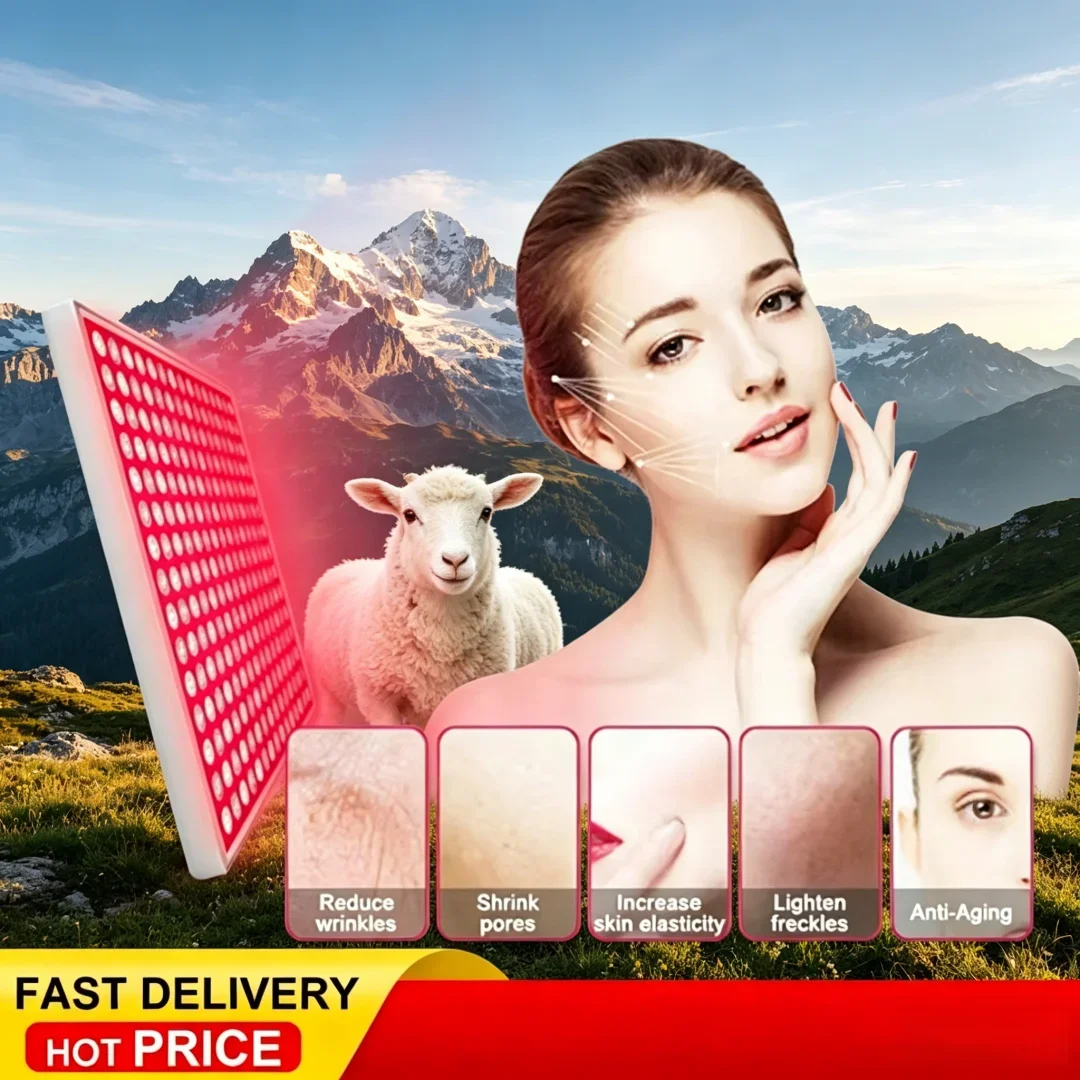 

Ethereal Red LED Phototherapy Combination Panel Vogue Beauty Panel Lamp 660nm/850nm Elite Home Heating Lamp