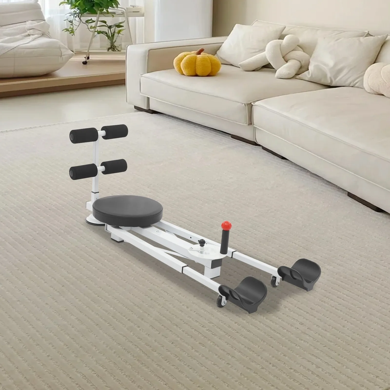 Alloy & Foam Multi-Function Stretch & Core Trainer, 168.5X70X43.5Cm, Black for Home Fitness view 4