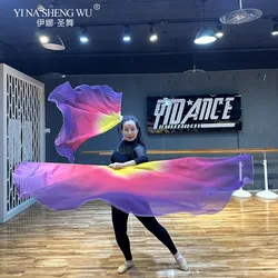 Chiffon Praise Flag One Pair Women Flowy Tie Dye Chiffon Veil 2pcs Stage Performance Show Props Half circle flag Worship