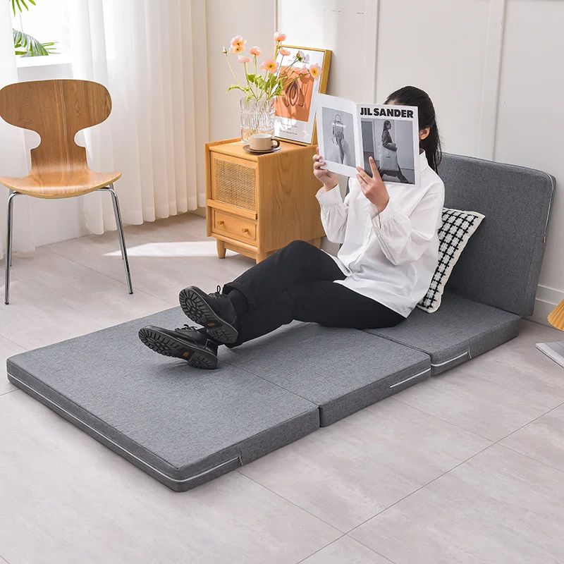 Folding Mattresses Lazy Tatami Yoga Mat Foldable Ease Portable Solid Mattress Office Workers Lunch Break Sleeping Mat Flooring