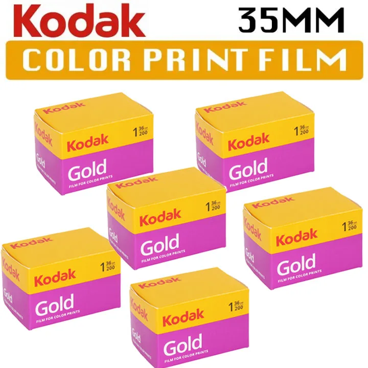 Original KODAK GOLD 200 Color Film 1-10 Rolls KODAK 35mm Film 36Exp Per Roll Fit For Kodak H35N/H35/M35/M38 Camera Classic Film