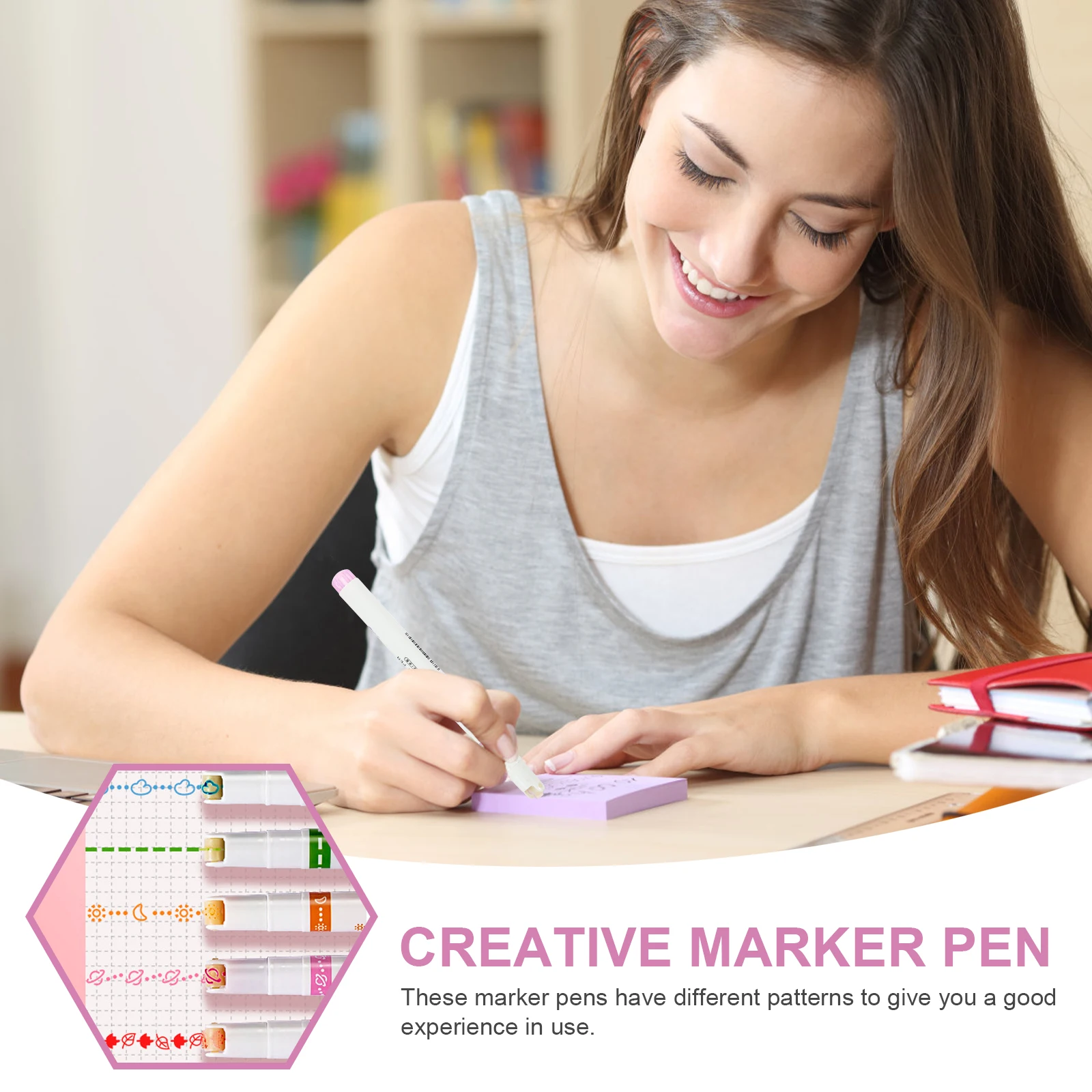 

12 Pcs Pastel Scrapbook Paint Markers Kids Curve Pen Plastic Pens for Notes Child