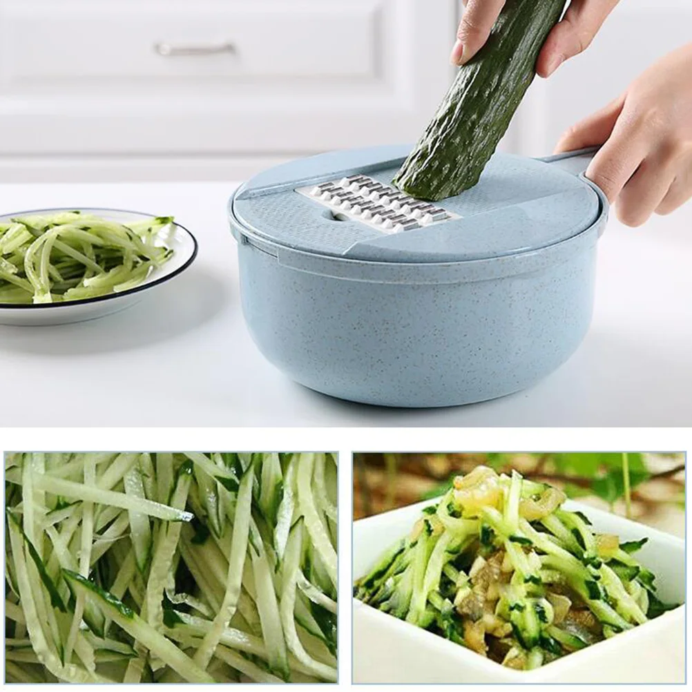

Manual Vegetable 4 Replaceable Blades Veggie Chopper Potato Slicer Shredders Kitchen Tools Time Saving Labor Saving