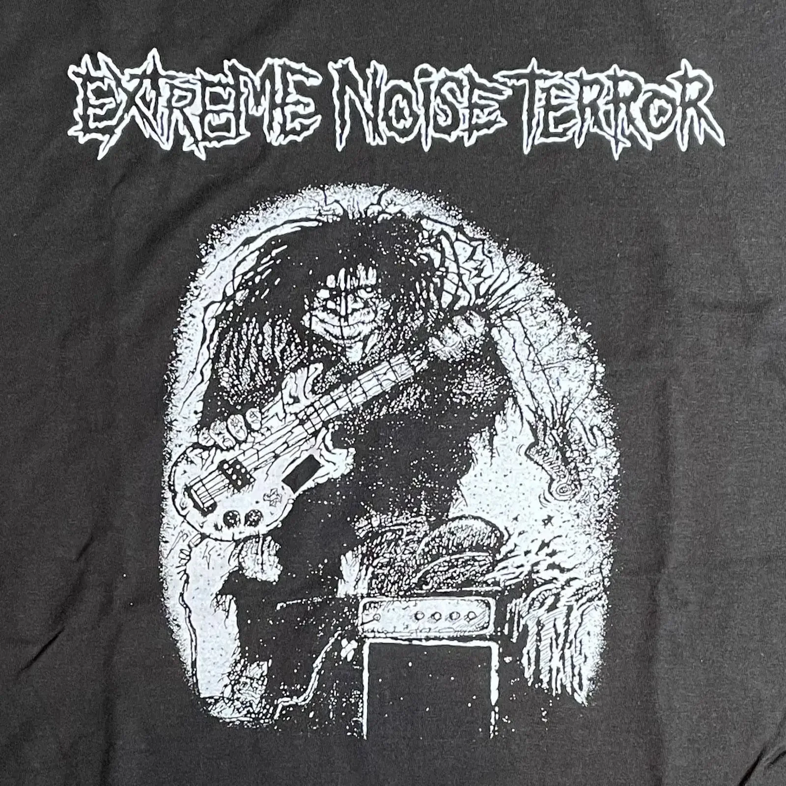 Extreme Noise Terror For Family Black T Shirt Cotton RD123 vintage Washed fashion Casual Versatile Slightly Stretched Soft