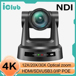 NDI Ptz Camera 4K Ptz Conference Camera 12X 20X Optical Zoom SDI HDMI USB3.0 POE IP Broadcast Camera For Church Live Streaming