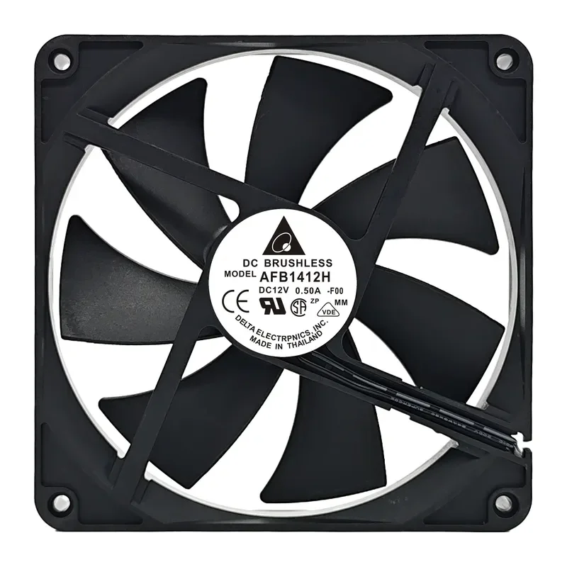 for AFB1412H 14cm 14025 Cooling Fan 220V High Air Volume with Female Connector and Speed Controller for Server Router Cabinet