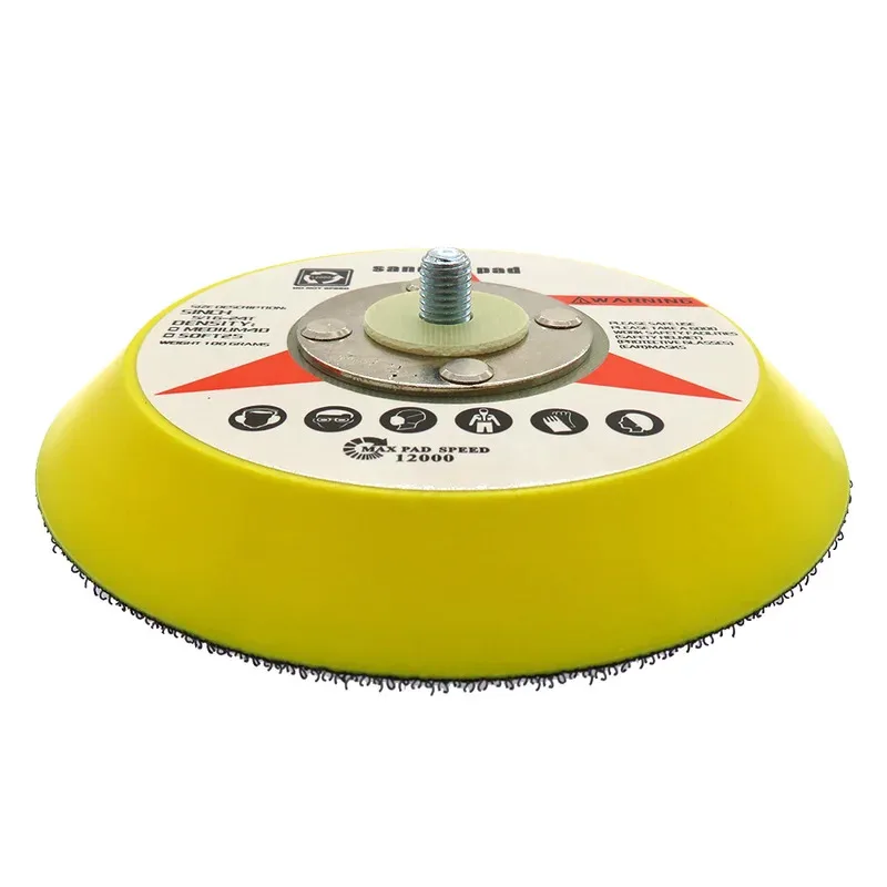 Cuscinetti di supporto con gancio e anello da 5 pollici 5/16 "-24 fili Tamponi abrasivi per lucidatura 125 mm per levigatura per lucidatrice orbitale per auto a doppia azione