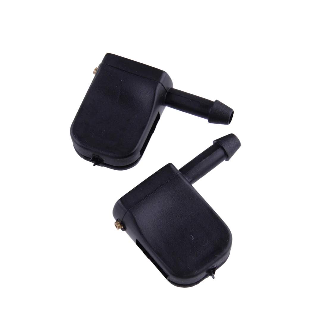 2 pezzi nero rondella per auto ugello Jet Spray clip Set su braccio tergicristallo 9mm/12mm gancio adatto per Renault Mercedes-Benz VW Ssangyong Smart