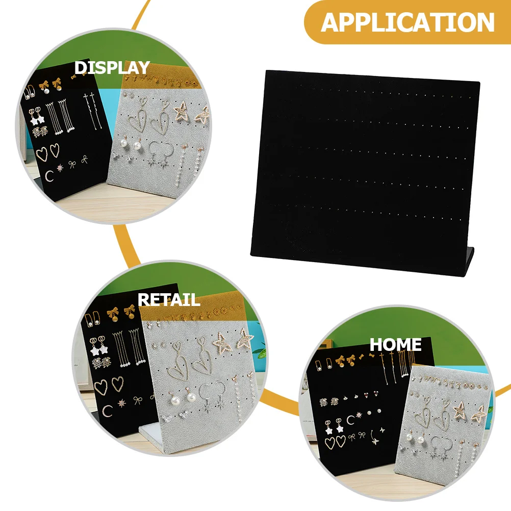 

Earring Holder Organizer Display Stand for Studs and Hoops Jewelry Storage Rack Compact Desktop Ear Accessory Holder