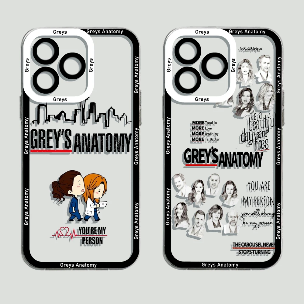 Greys Anatomy You Are My Person Phone Case For iPhone 15 14 13 12 11 Mini Pro Max X XR 7 8 Plus Transparent Cover