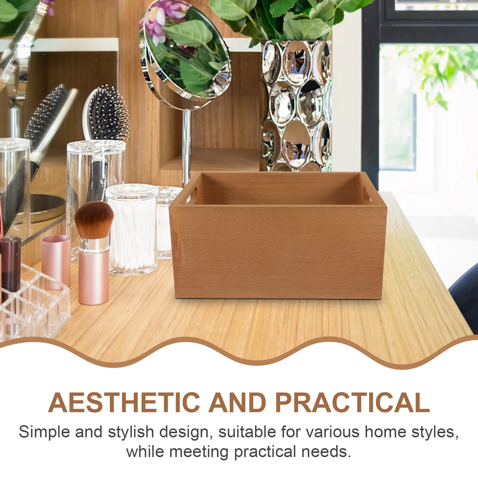 

Многофункциональный настольный органайзер из массива дерева для канцелярских принадлежностей, парфюмерии, чайных пакетиков, офисных принадлежностей – идеальное решение для порядка на столе