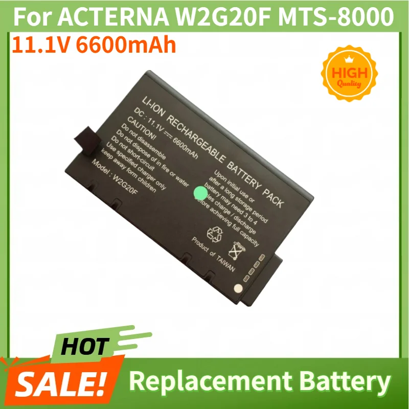 High Quality 11.1V 6600mAh Battery For ACTERNA W2G20F MTS-8000 Brand New Replacement Battery