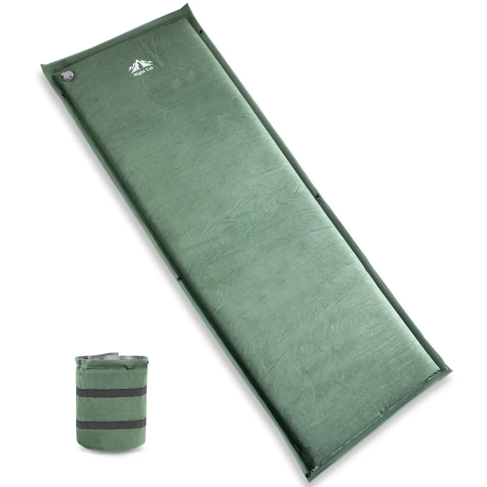 Night Cat Self-Inflating Sleeping Pad: Camping Mattress Single Memory Foam for Hiking - Comfortable Camping Mat Air for Outdoor