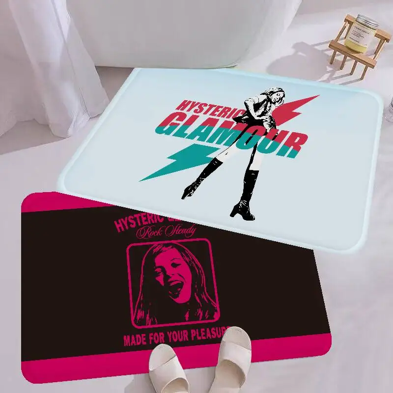 Classic Logo H-Hysteric G-Glamour Room Mats Anti-slip Absorb Water Long Strip Cushion Bedroon Mat Household Carpets