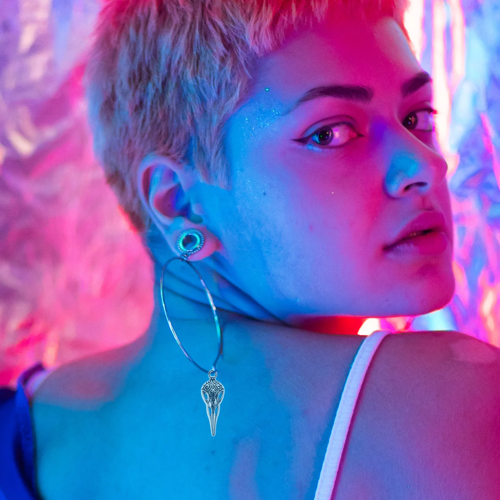 

100 шт., ювелирные изделия с черепом, подвески из сплава с вороном, подвески для DIY, ожерелье, серьги, браслет, креативные подарки ручной работы, подвески с черепом ворона