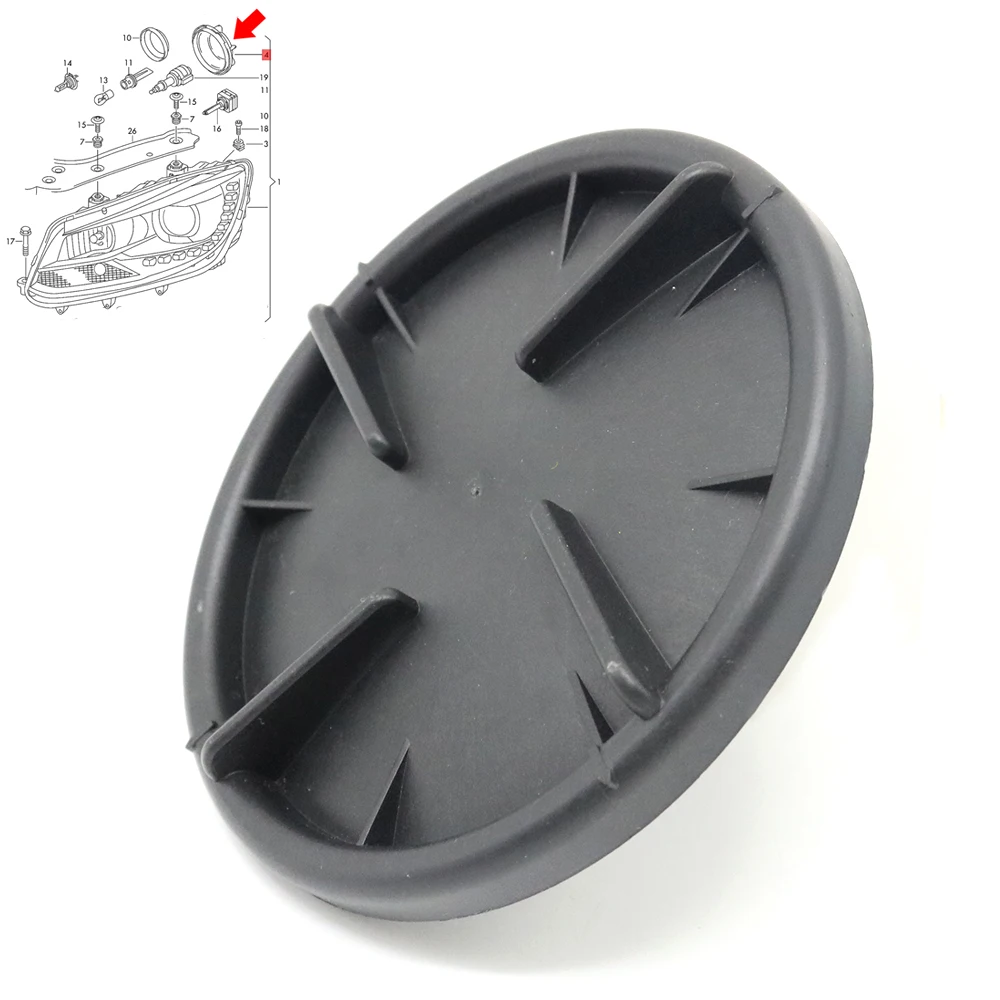 Headlamp Bulb Sealing Cap Headlight Dust Cover For Volkswagen VW Caddy 2CA 2CB Sharan 7N1 7N2 Touran 1T3 For Seat Alhambra 710