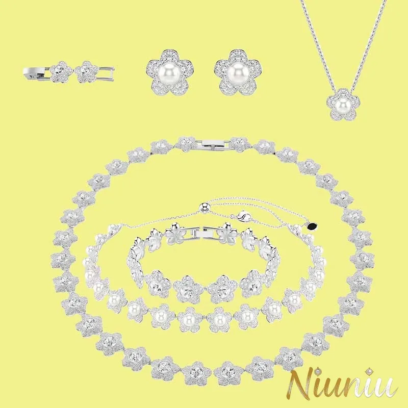 

Luxurious high-end set, star necklace, earrings, dragon buckle, bracelet, the first choice for gifting