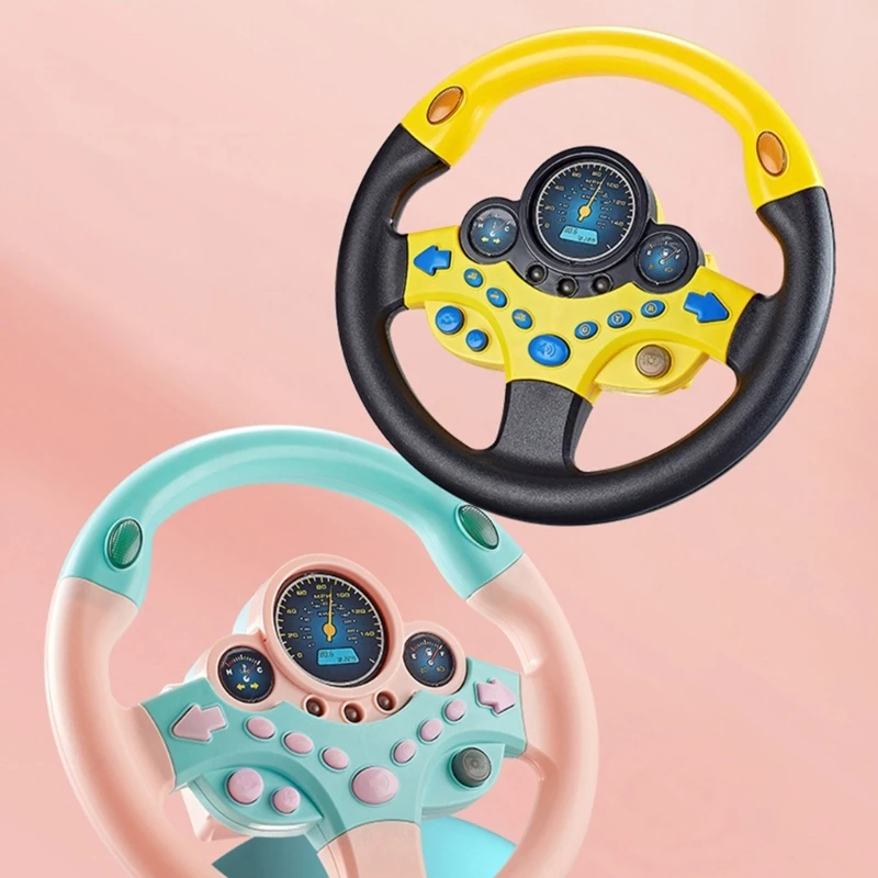 Simulated Driving Car Toy Flashing Steering Wheel Parents-Kids Music Toy