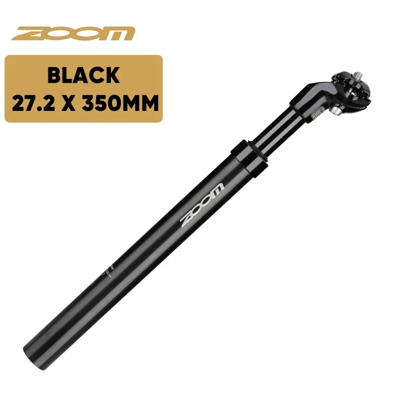 

ZOOM Bicycle Suspension Seatpost 27.2-33.9x350MM Aluminum Alloy MTB Road Bike Seatpost Gravel Cycling Saddle Tube Accessories