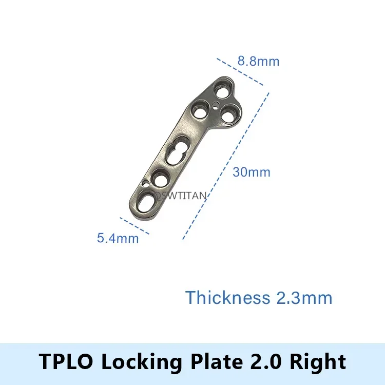 TPLO Locking Plate 2.0  2.4 2.7 ALPS stainless steel Veterinary Orthopedic Instruments  1pc