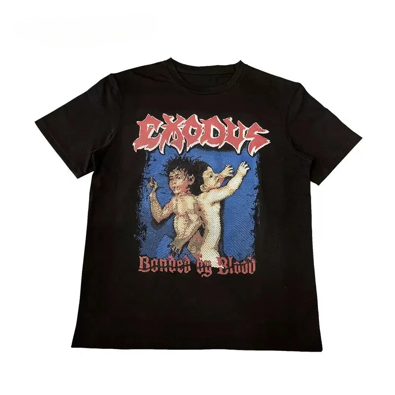 Exodus Bonded By Blood Thrash Metal Band Graphic T-Shirt Cotton Men Women Streetwear Tee