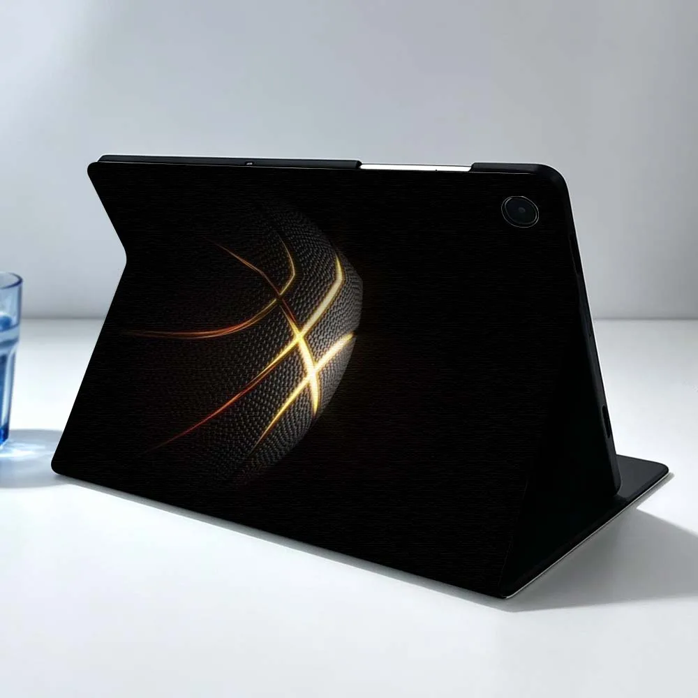 Dark Basketball Court Art Soft For Samsung Galaxy Tab S11 S10 S9 S8 S7 S6 A9 A8 A7 A11 Lite FE Plus Pen Tray Tablet Case