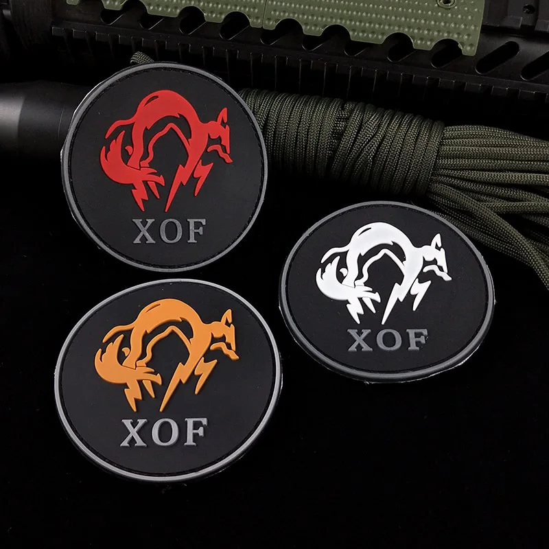 Alloy Equipment Xof Spy Shadow Stickers GS Game Peripheral Armband Military Rubber Patches PVC Hook and Loop Badge Appliques