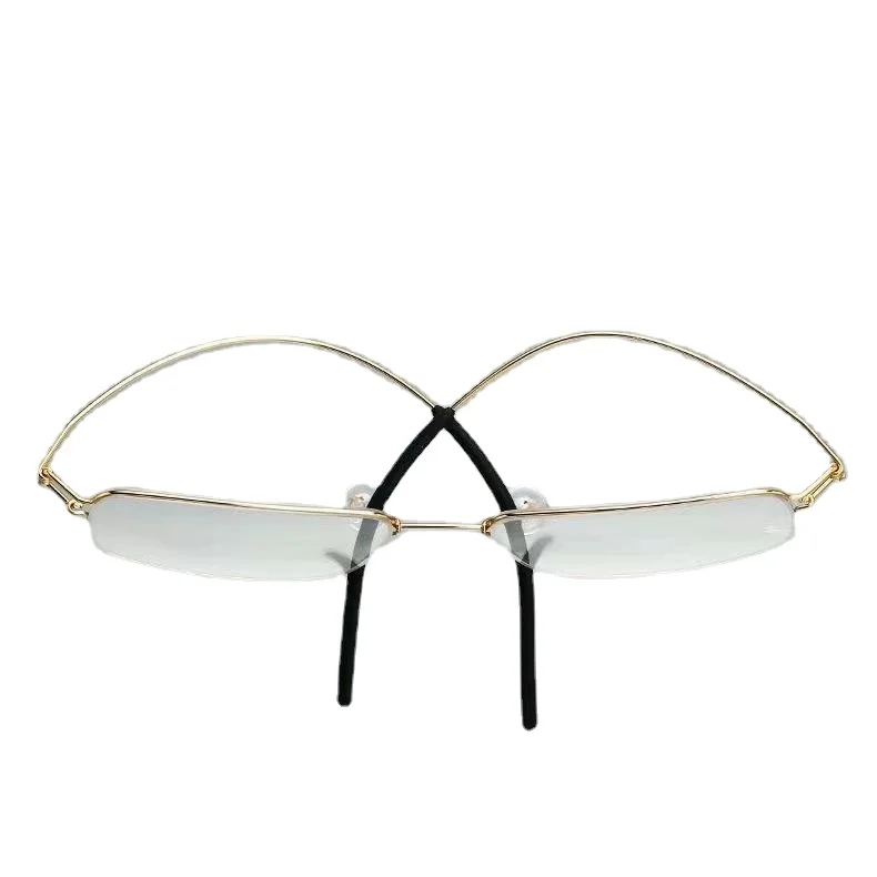 Gafas de lectura sin montura para hombre y mujer, lentes de lectura sin montura, antiluz azul, bifocales, de aumento cercano lejano, para presbicia