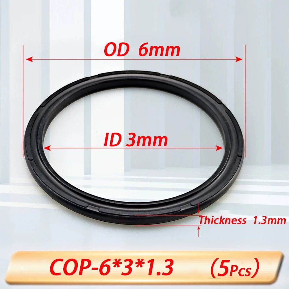 Black NBR SC Cylinder Seal COP Type Bidirectional Piston Sealing Ring Pneumatic Air Seal Cylinder Wear-Resistant Rubber Pad