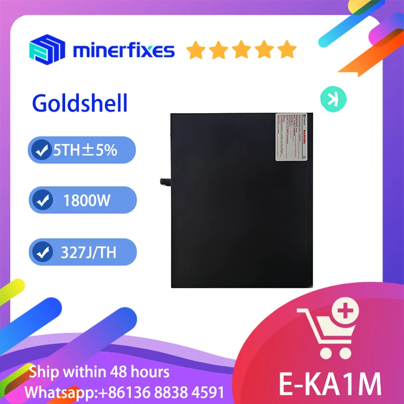 

Brand New Goldshell E-KA1M BOX EKA1M 5T Kaspa Miner Crypto KAS Mining Silent Machine Asic Miner KHeavyHash KA BOX Pro KAS Coin