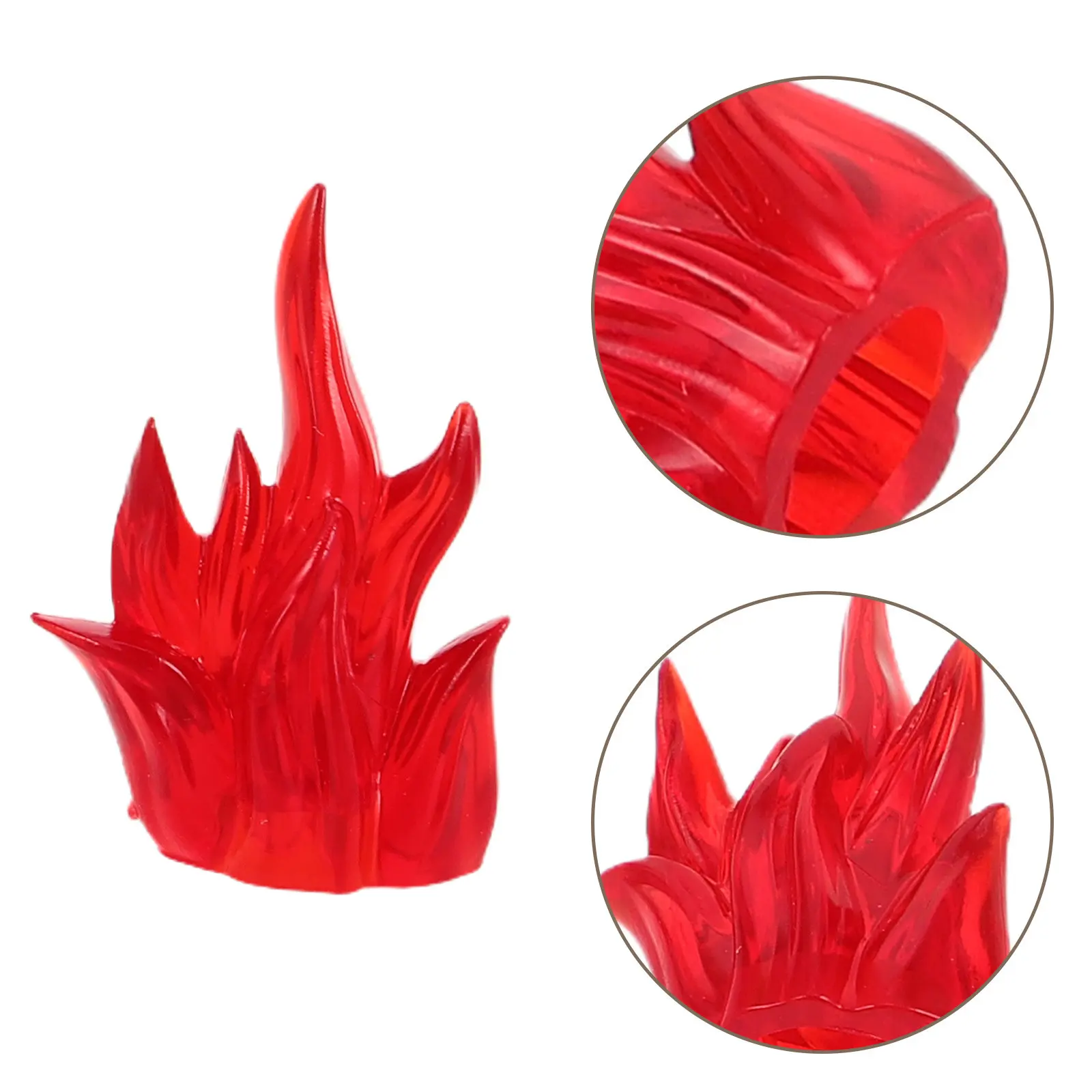 

6Pcs Mini Flame Ice Props for Building Sets Creative Imaginative Play Educational Fire Effects Halloween Decor