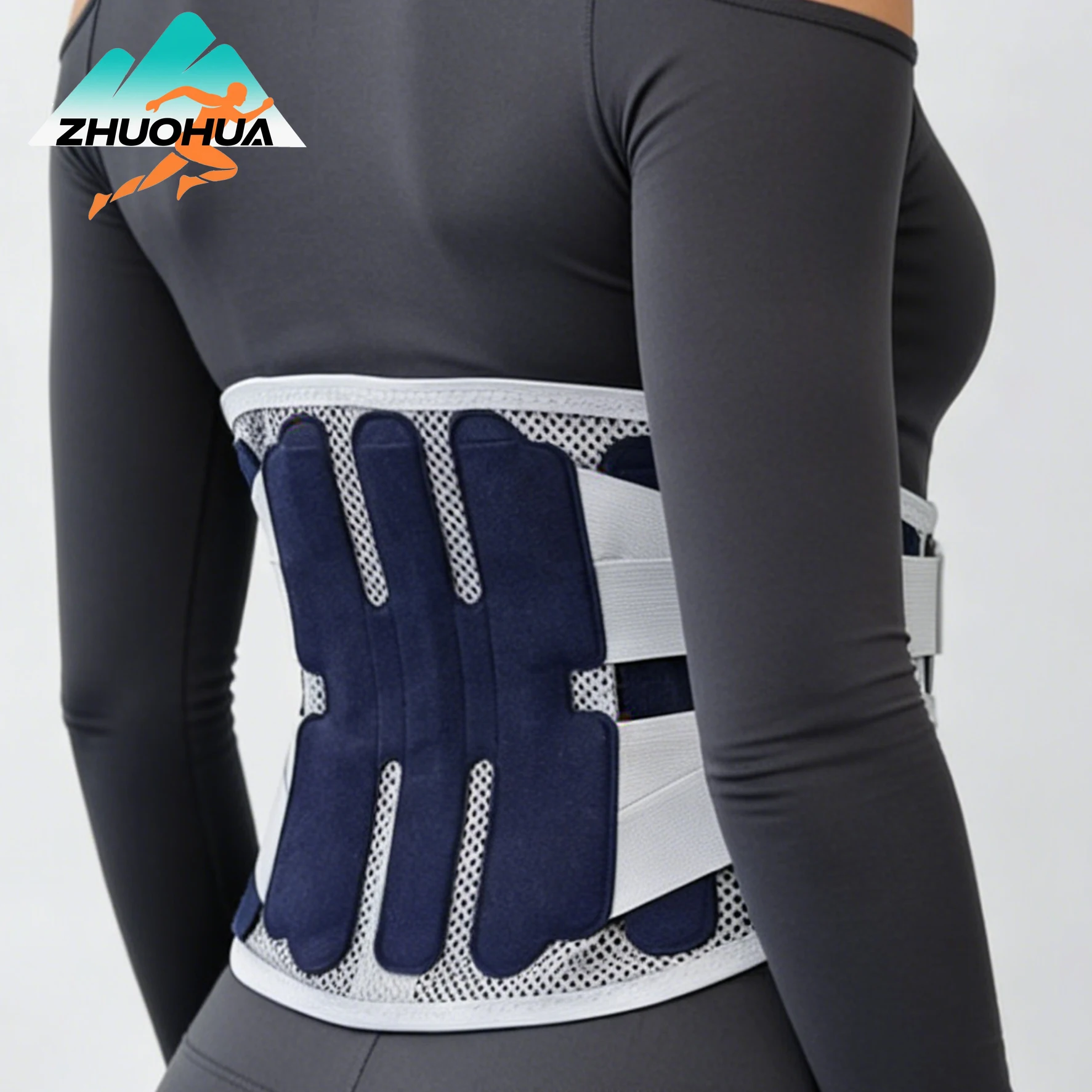 

ZHUOHUA Breathable Waist Brace for Men&Women,7 Ergonomic Support Stays, Lower Back Support Belt, Ideal for Summer Daily Wear
