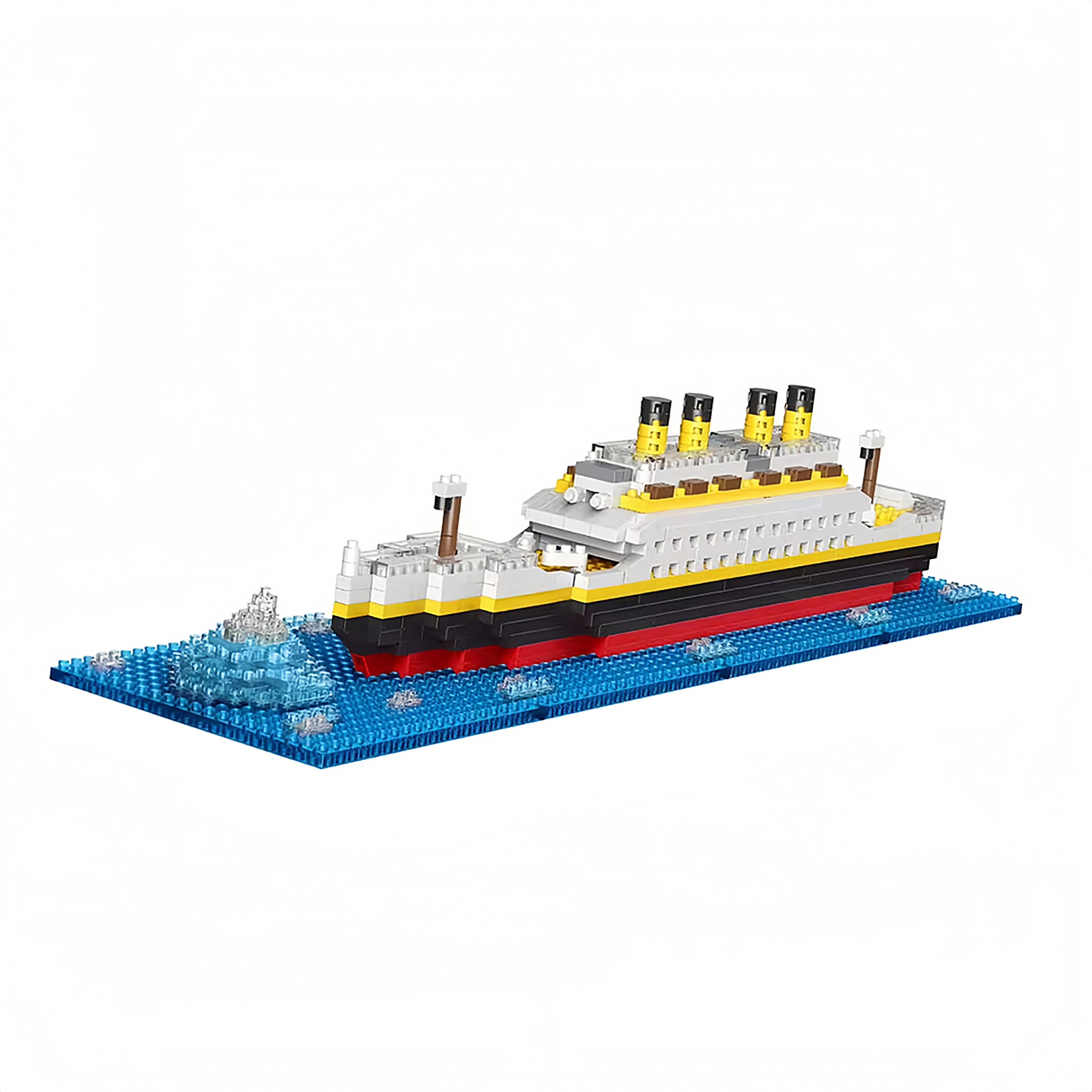 Titanic Micro Mini Brick Building Kit-3D-Modellspielzeug-Set, perfektes Geschenk für Freunde, die historische Modelle lieben, einzigartige Heimdekoration