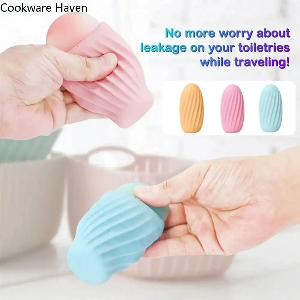 

Silicone Leak Proof Cover Good Tightness Elastic Cosmetic Leakproof Sleeve Effective Portable Anti-leak Sleeve