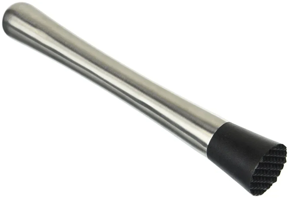 Spill Stop Stainless Steel Bar Tool Pound Lemon Juice Ice Drink Cocktail Muddler Bar Cocktail Stirrer