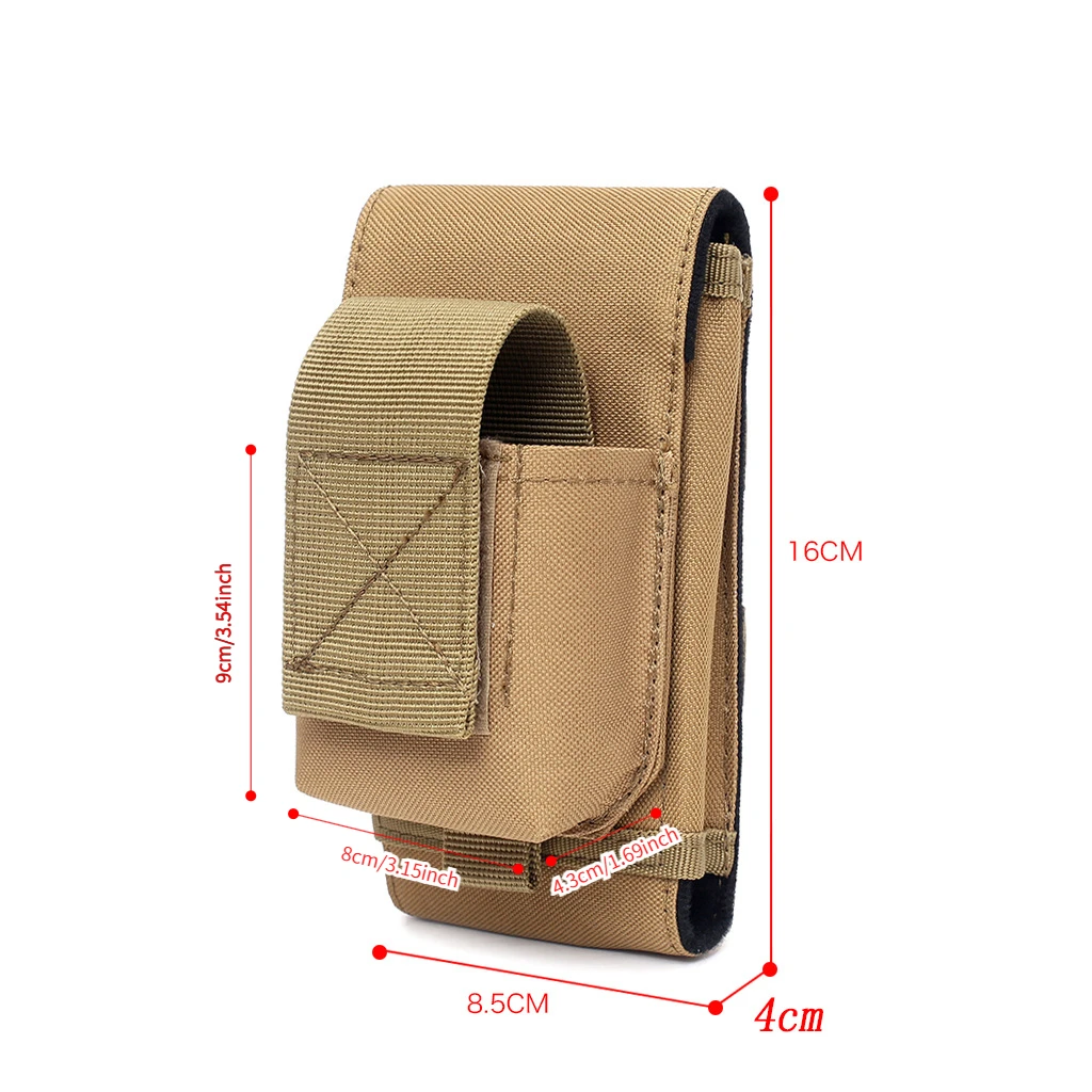 Tatical EDC Cigarette Box Cell Phone Pouch Waist Bag Outdoor Sports Leisure Cigarette Box Lighter Storage Bag Molle Phone Bag
