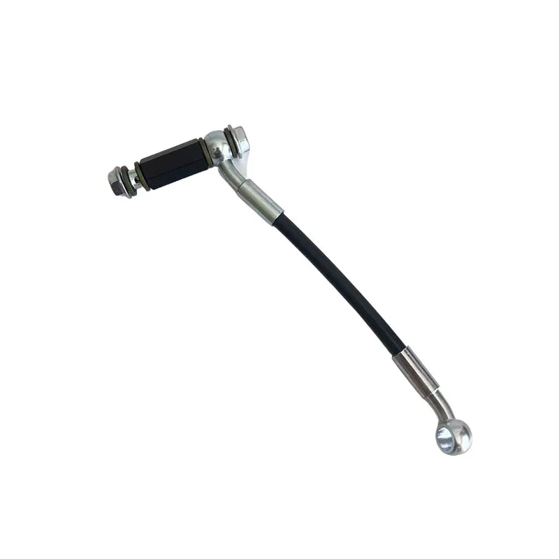 Selang Rem Hidrolik Sepeda Motor yang Diperkuat AN3 Pipa Rem Kopling Berbahan Baja Tahan Karat yang Dapat Disesuaikan M10 0 °   28 °   45 °   75 °   90 ° 1/8