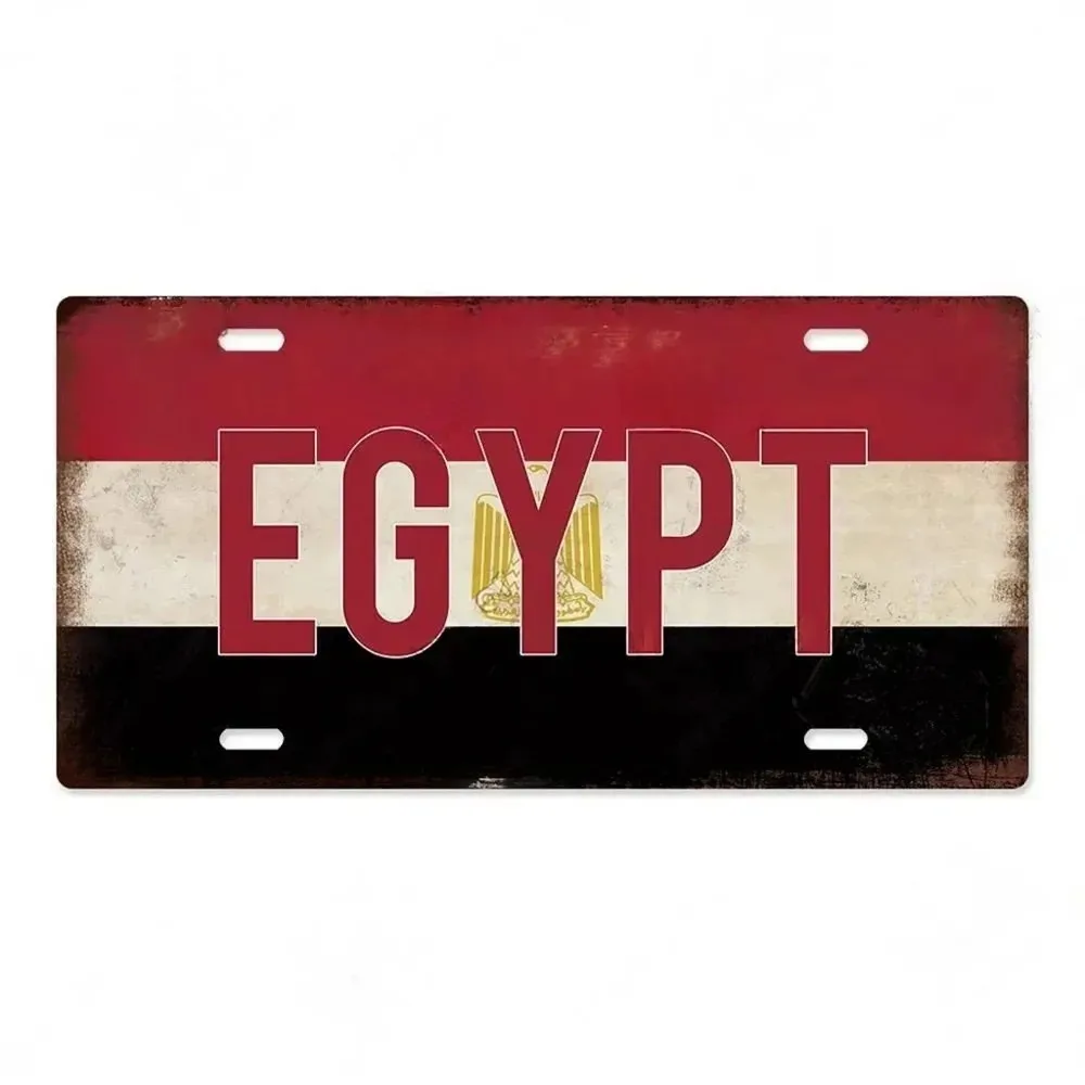 Decoração Retrô para Viagens: Placa de Metal Holanda, Turquia, Portugal para Sala de Estar