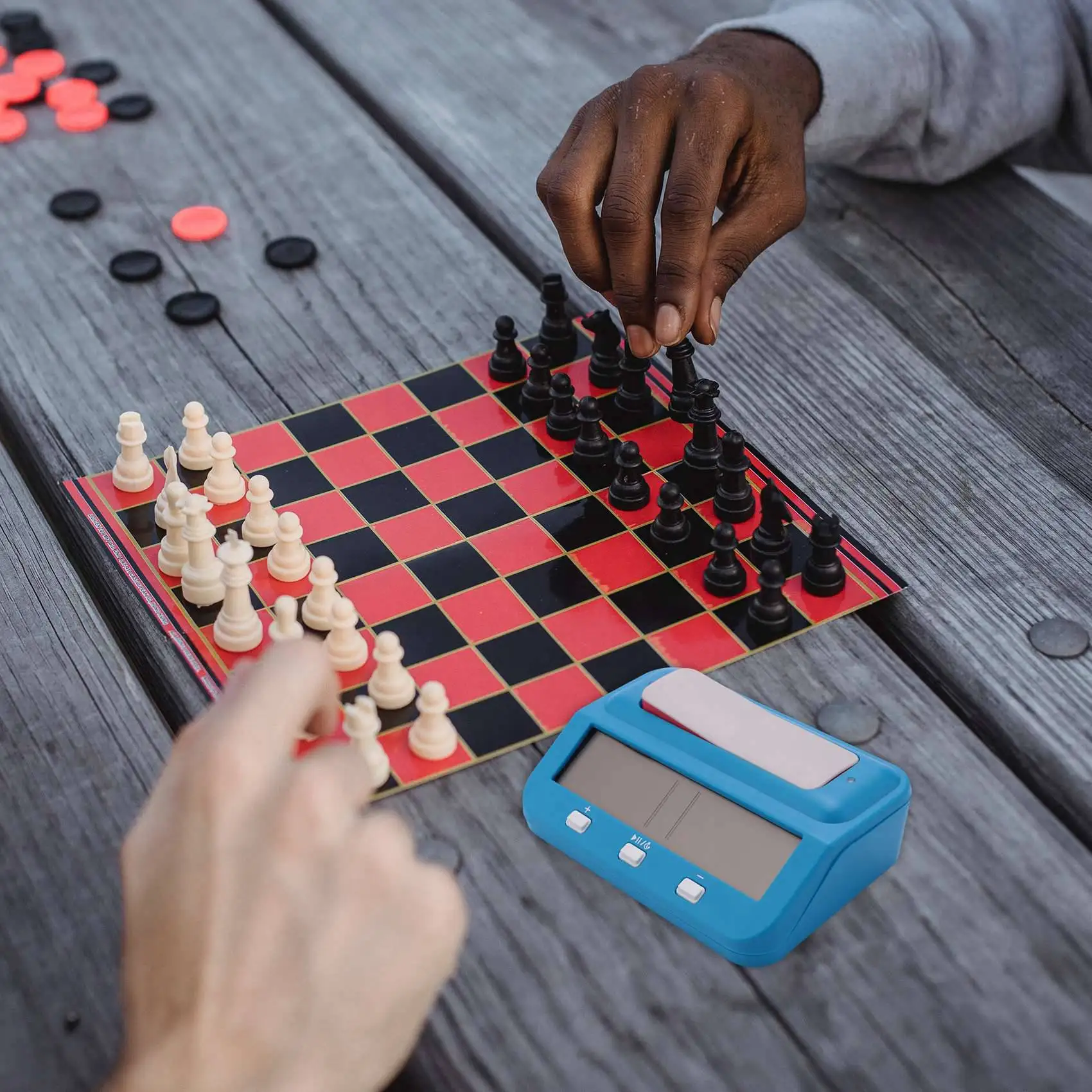 ساعة شطرنج رقمية أساسية A61P ومؤقت ألعاب، ساعة رقمية محمولة دقيقة، مؤقت ساعة رقمية