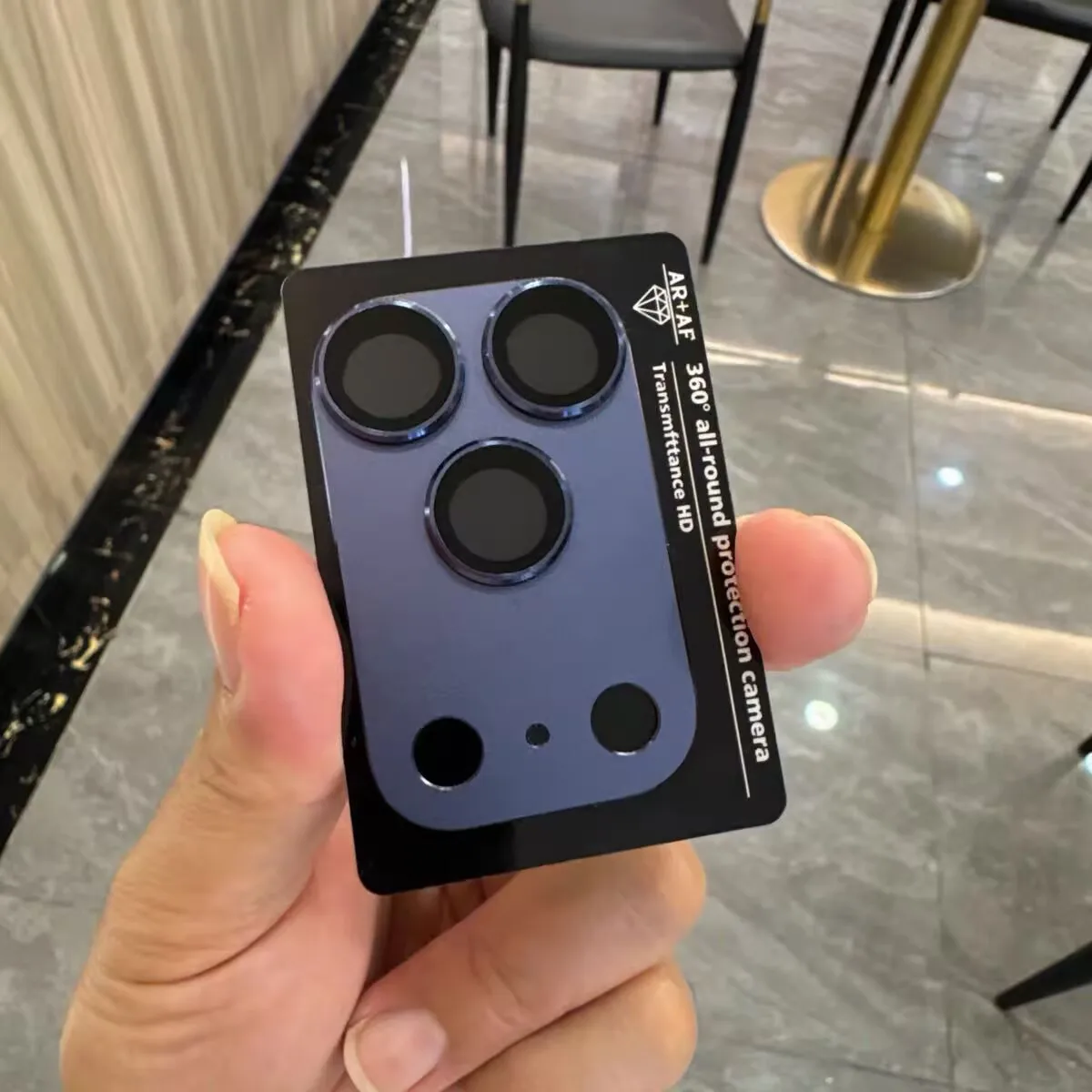 سبائك الألومنيوم درع عدسة الكاميرا حامي آيفون 17 برو ماكس عدسة فيلم 17pro غطاء حماية مضاد للشفافة #3