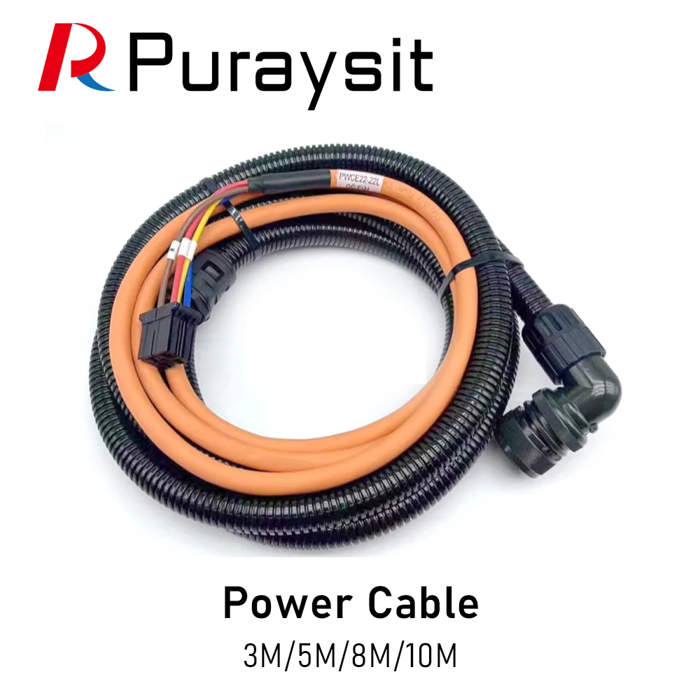 

Puraysit M70 M80 CNC Motor XYZ axis Oil Proof Power Cable PWCE18-10/22-22 for Mitsubishi