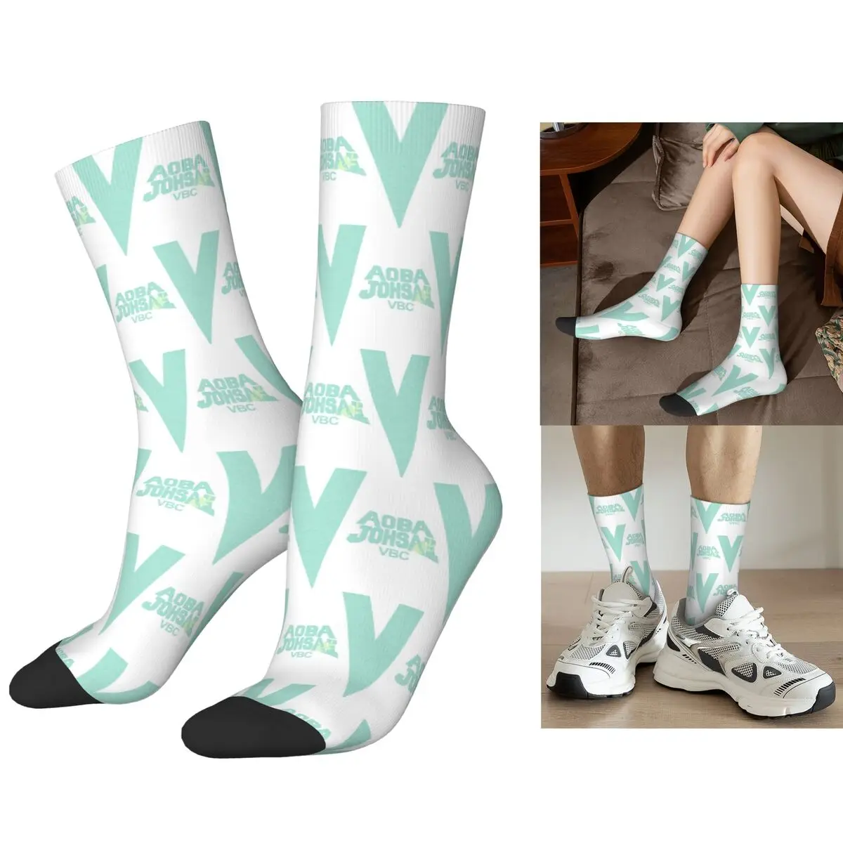 

Aoba Johsai Socks Harajuku High Quality Stockings All Season Long Socks Accessories for Man's Woman's Birthday Present