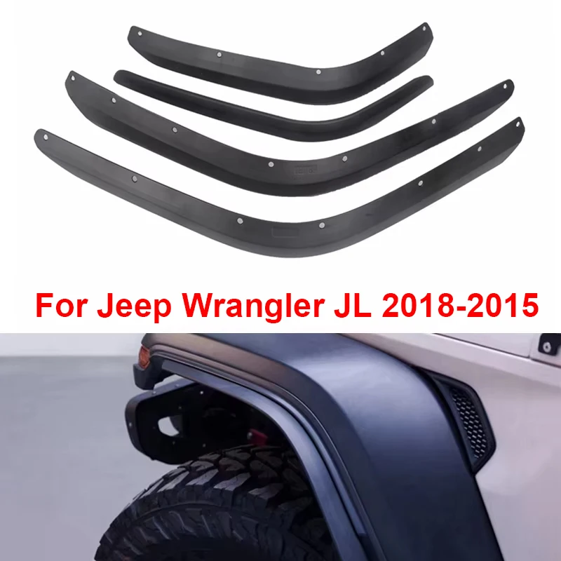 Auto Vorne Hinten Kotflügel Niedrigen Kotflügel Spritzschutz Schutz Wachen Flares Schmutzfänger Für Jeep Für Wrangler JL 2018-2015