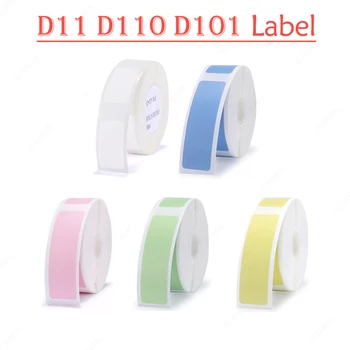 Niimbot D11 D110 D101 열 라벨 용지, 흰색 순색 라벨 스티커, 방수 오일 스크래치 방지 가격 라벨