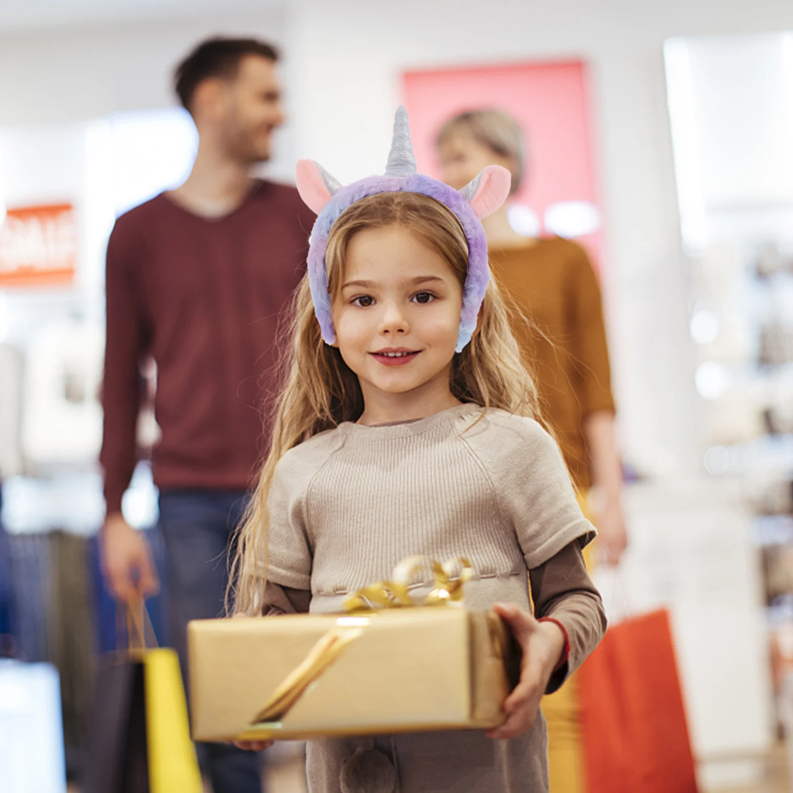 

2Pcs Soft Unicorn Hairband for Girls Comfortable Headwear for Makeup Face Wash Party Events Adorable Outfit Match