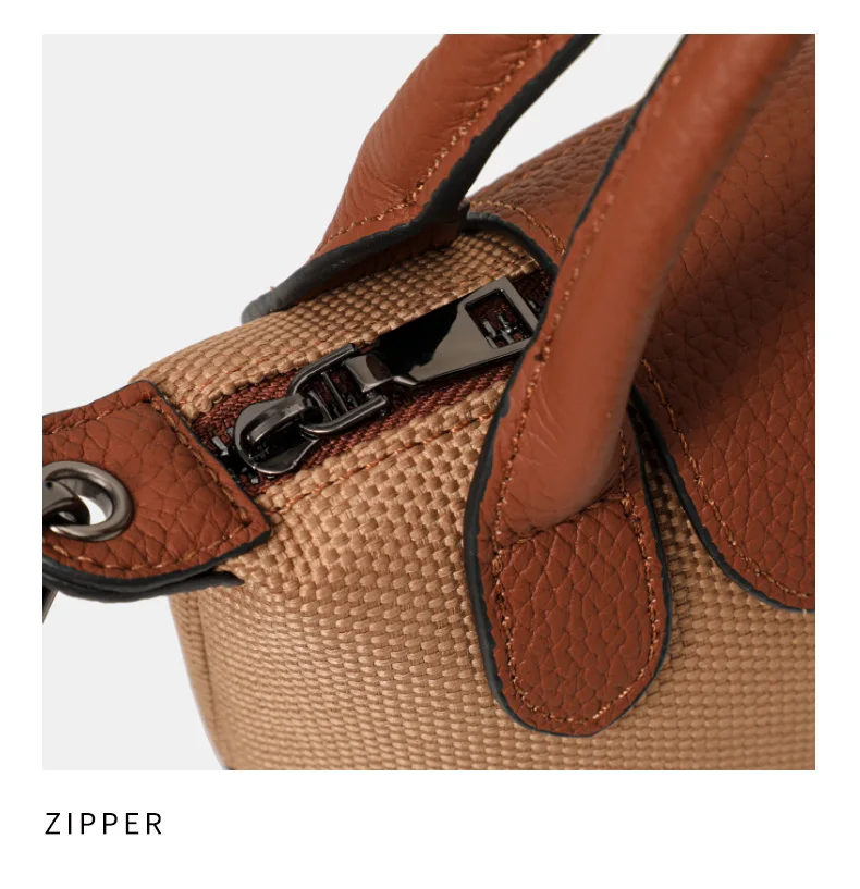 Aidani Canvas Plaid Dumpling Bag für Damen, neuer Stil, luxuriöses Gefühl, großes Fassungsvermögen, Handtasche, Schulter- und Umhängetasche – Detail 14