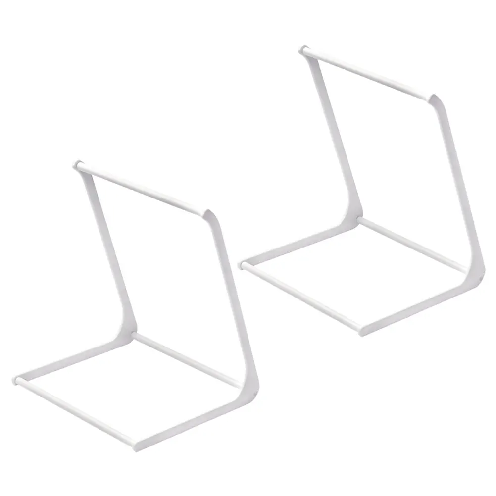 

2pcs Multi-Purpose Hanger Storage Rack Clothes Organizer for Bathroom Laundry Room Closet Space-Saving Household Storage