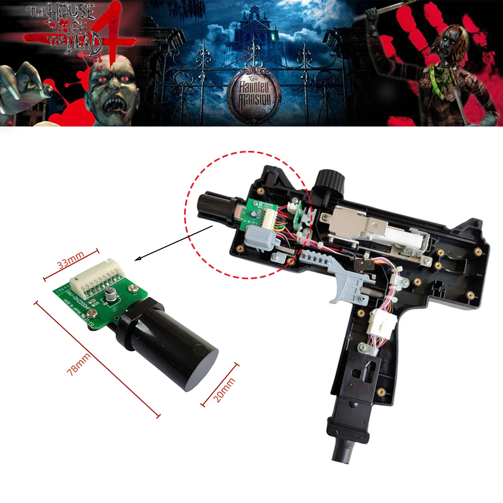 Arcade Video Shooting Game For Sega Lindbergh Machine Replacement Sensor For Rambo/The house of dead 4/Ghost Squad Gun